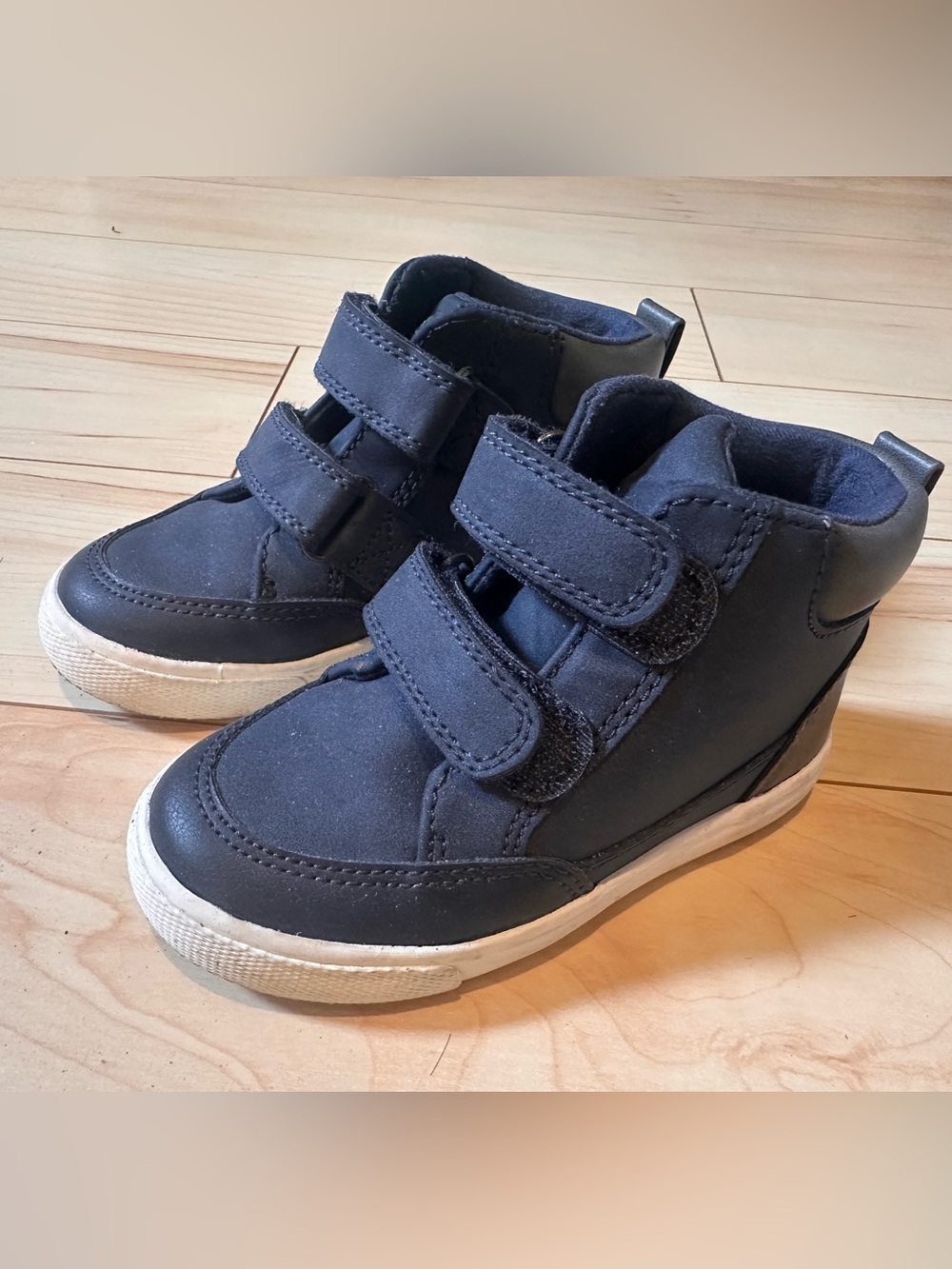 Cat & Jack Toddler Navy Xavier High Top Sneakers Boots Size 7